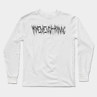 PIT - Aggressive Training - Black Font Long Sleeve T-Shirt